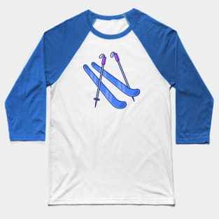 Ski Sport Baseball T-Shirt